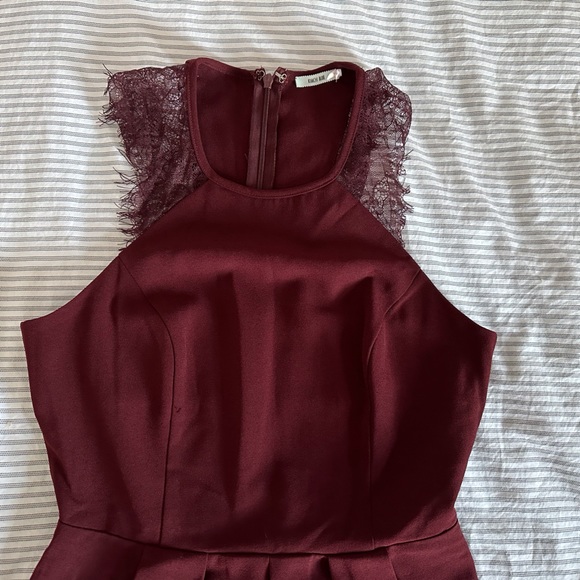 Maroon skater dress - Picture 2 of 5